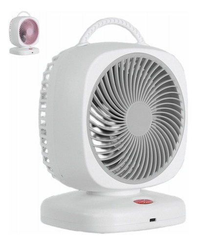 Ventilador De Escritorio Abanico Recargable Tipo C Portatil