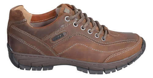 Zapato Hombre Trekking De Cuero Zurich 2058 Goma Caucho 