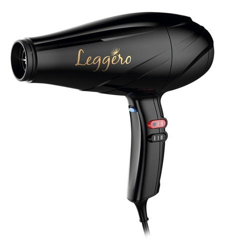 Secador De Pelo Gama Leggero Black Tecnologia Ion 2400w