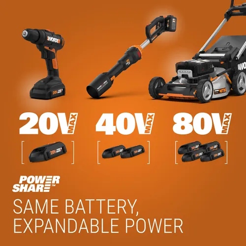 Cortacésped Inalámbrico Worx De 20v Con Accesorios Color