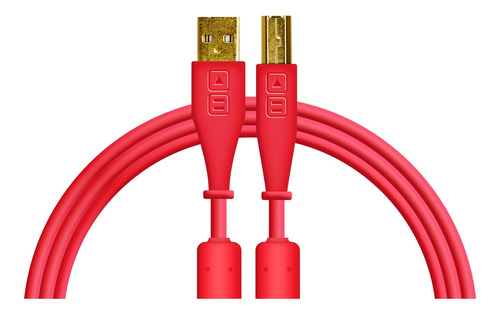 Cable Djtt Usb-a A Usb-b, Recto / Recto Rojo