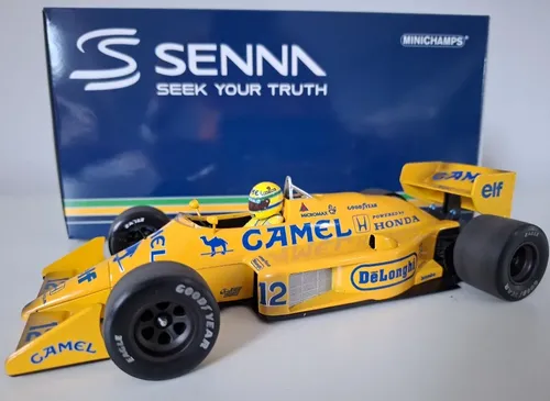 F1 Lotus 99t Vencedora Mônaco Ayrton Senna 1/18 Minichamps | Frete