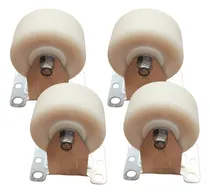Comprar Rodaja Rueda Inoxidable De 3  Nylamid 100% Mexico 4 Llantas. Blanco