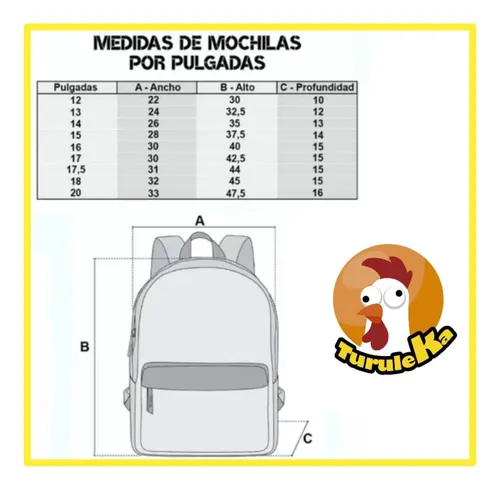 Mochila 17 pulgadas medidas hotsell