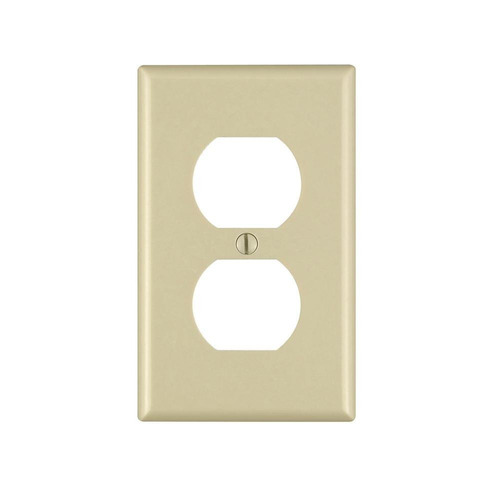 Placa Para Contacto Duplex Color Marfil Pack 10 Pz Leviton