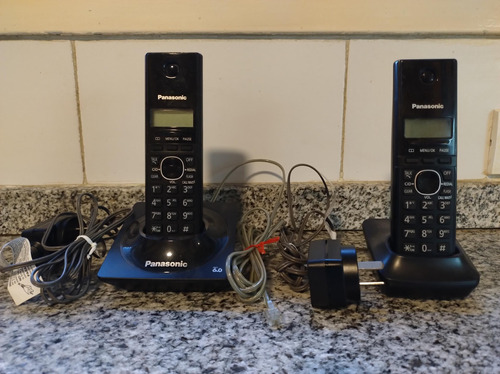 Teléfono Inalámbrico Panasonic Duo Color Negro