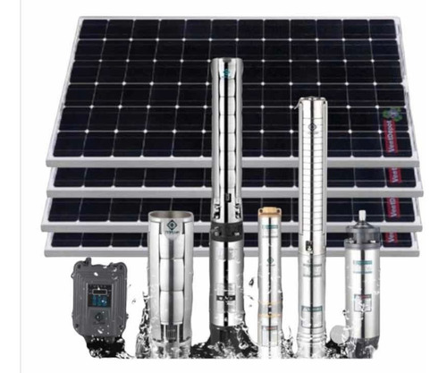 Bomba Solar Sumergible 1 Hp 70 Mts Kit Completo