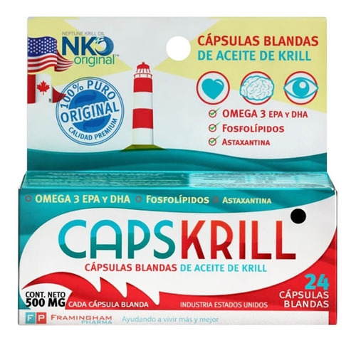 Capskrill Aceite De Krill Omega 3 X 24 Caps