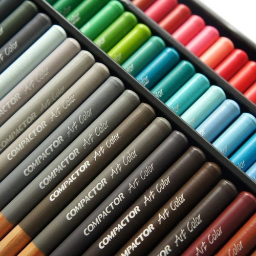 Imagem 4 de 4 de Lápis De Cor Profissional Com 100 Cores Compactor Art Color