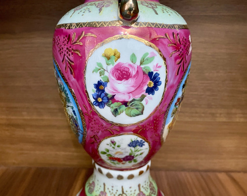 Antiguos Jarrones Floreros D Porcelana Fina Japonesa De 1980 (Usado)