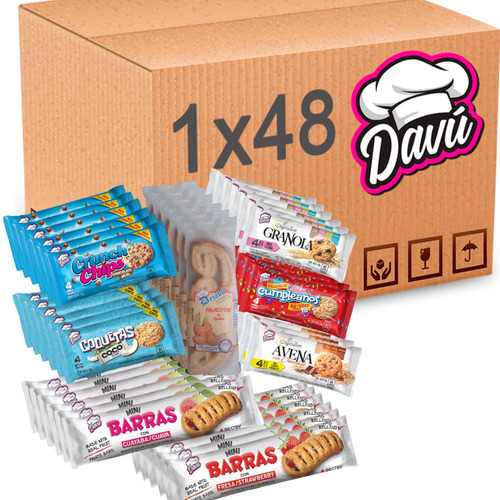 Galletas Combo Surtido  Davu 48 Unidades