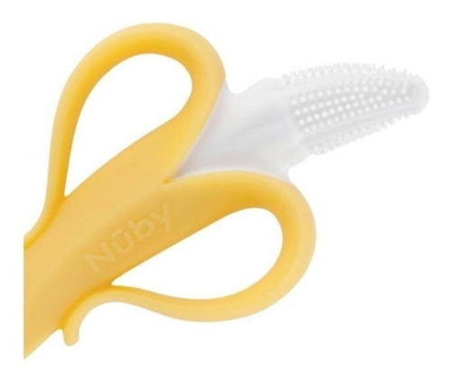 Imagen 6 de 8 de Mordillo Nuby Banana 100% Silicona Bananita Planeta Juguete
