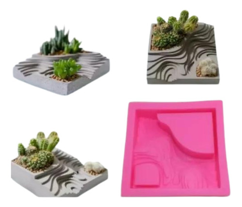 Molde De Silicona Especial Para Plantas-cactus