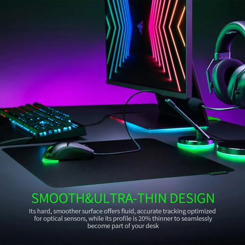 Hefu Mouse Pad Para Jogos Razer Sphex V3 Com Acabamento