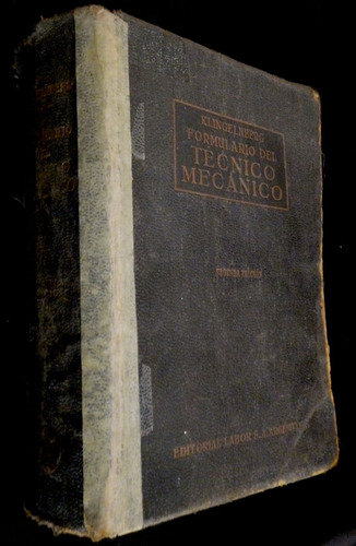 Formulario Del Tecnico Mecanico- Klingelnberg- Edicion 1943