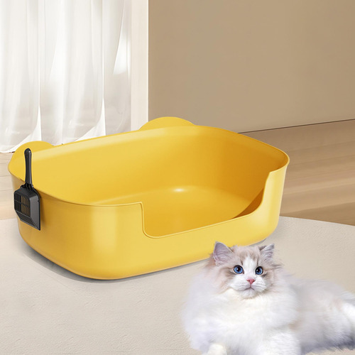 Caja De Arena Para Gatos, Inodoro Para Gatos Con Pala,