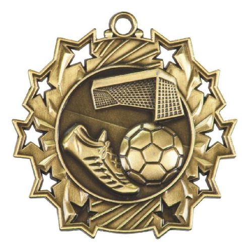 Medalla Futbol Premio Trofeo Equipo Deporte W Cordon Gratis