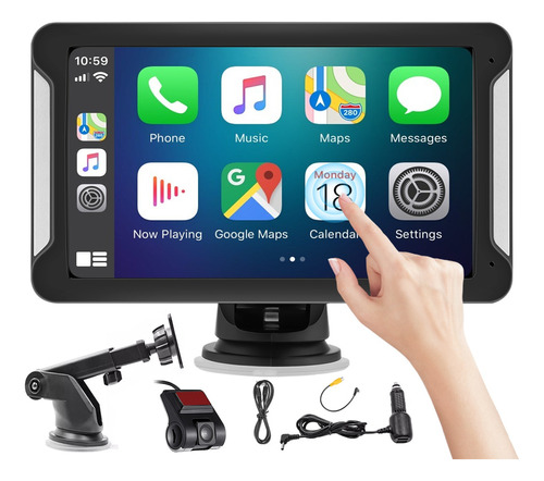 Autoestéreo 7'' Para Apple Carplay Android Auto Con Dashcam