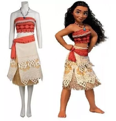 Fantasia Princesa Moana Infantil Com Colar 1 a 8 Anos - Fantasias Carol KB  - Fantasias para Crianças - Magazine Luiza