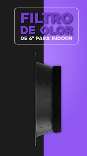 Imagen 5 de 7 de Filtro Olor Indoor Hydra 6 Pulgadas Incluye Carbon Activado
