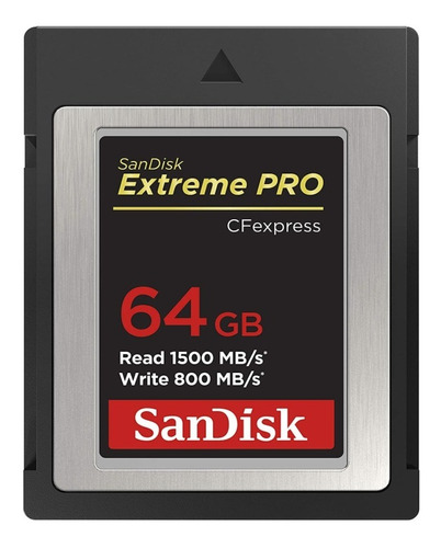 Memoria Sandisk Extreme Pro Cfexpress Type B 64gb 1500mb/s 