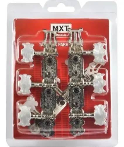 Tarraxa Mxt Tarracha De Violão Nylon Pino Grosso Cromado*o