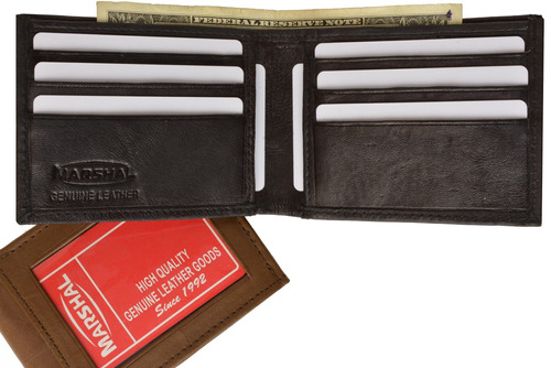 Billetera Mens Wallet Para Hombre, Bifold, De Piel De