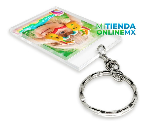 Imagen 9 de 9 de Llavero Porta Retrato Acrílico 2mm, 5x4 Cm, Pack De 20