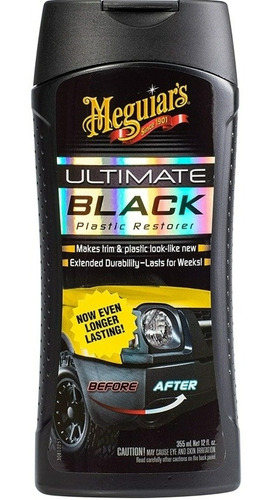 Restaurador De Plástico Negro, 355 Ml Meguiar's G15812