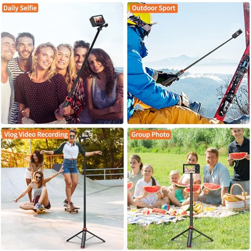 Bastón De Selfie Extensible Uurig Para Gopro Max Hero 10 9 8