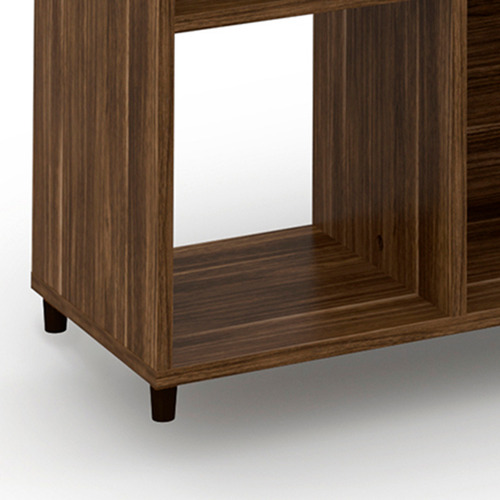 Imagen 3 de 5 de Mueble Librero 4 Nichos E1717.0005 Nogal