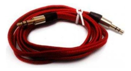 Cable De Audio 3.5mm Negro/rojo 1m