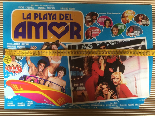 Poster  La Playa Del Amor Cacho Castaña R. Darin M Gonzaga