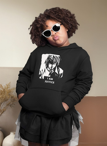 Sudadera Infantil Death Note Lawliet Light I Am The Justice