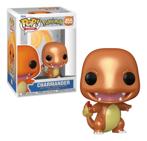 Charmander Metallic Funko Pop 455 / Pokemon / Exclusivo