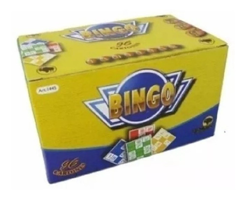 Bingo Económico Juego Familiar 96 Cartones Loteria Bisonte