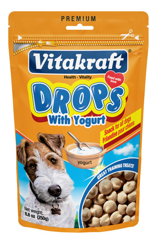 Vitakraft Drops With Yogurt Treats Para Perros, Aperitivos D