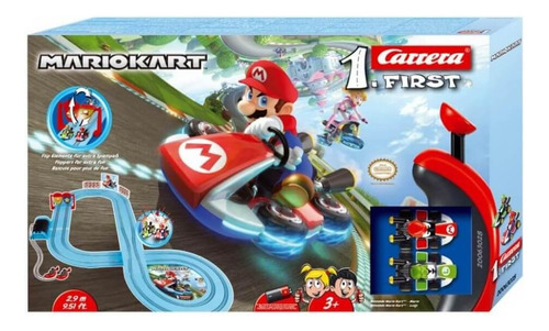 Carrera First Set Nintendo Mario Kart - 2.4 Mt. Con Spinners