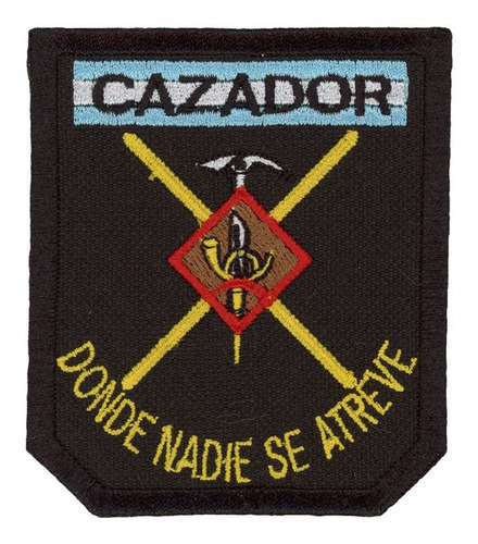 Parche Bordado Ejercito Argentino Cazador De Montaña M1