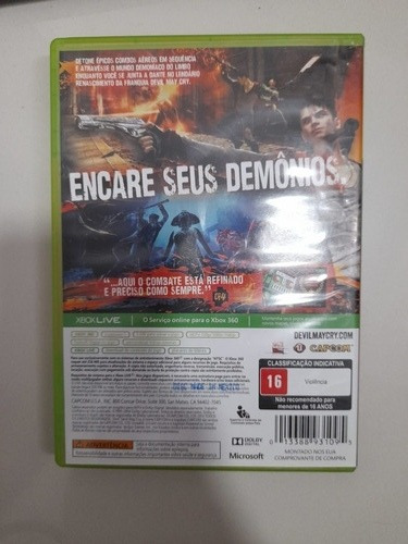Devil May Cry Xbox 360 Mídia Física (Usado)