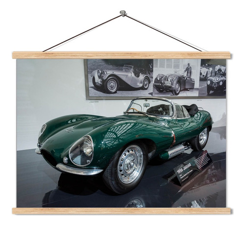 Poster Pergamino Carro Jaguar 1956. 60x90cm