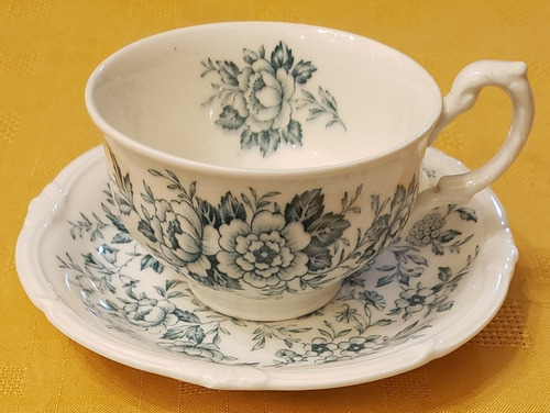 Taza Té Con Plato Loza Inglesa Grindley Printemps