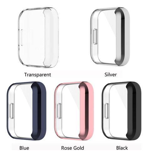 Funda De Tpu Galvanizada Azul Para Xiaomi Redmi Watch 2 Lite