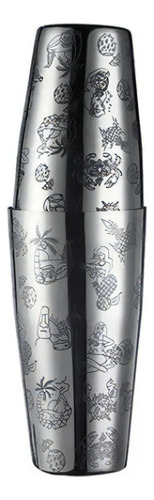 Medidor De Cócteles Boston Bar Shaker Con Grabado Color