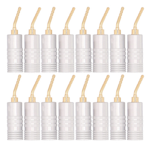 16pcs Banana Speaker Pin Plug Audio Cable Conector Kit Adapt