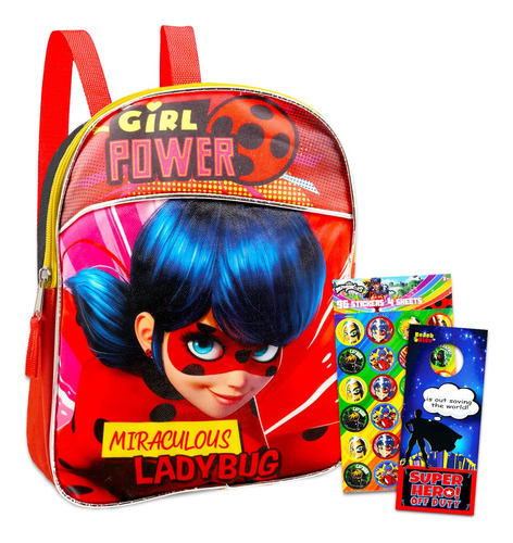 The Miraculous Ladybug Mini Mochila Set ~ 3 Piezas De Sumin.