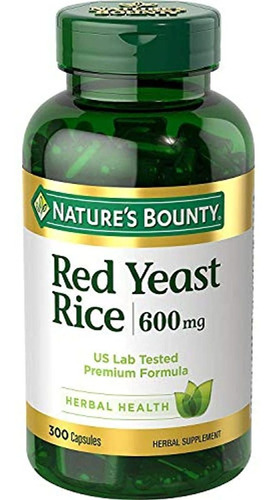 Natures Bounty Nat Bounty Red Yeast Rice 600 mg 250 count