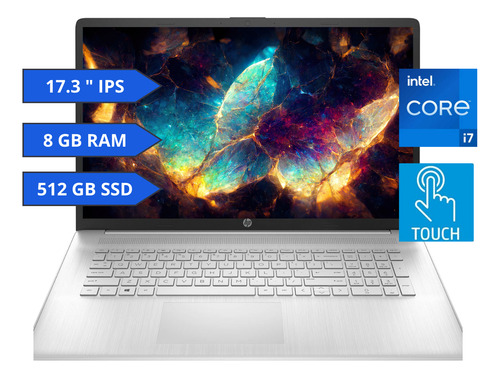 Laptop Hp Touch 17-cn0078, Core I7, 512gb Ssd/8gb Ram, W10 (Reacondicionado)