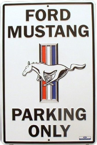 Hangtime Tag Signos Ciudad Automotrices Ford Mustang 12 X 18