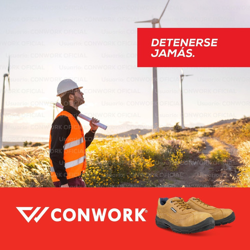 Imagen 10 de 10 de Calzado De Seguridad Conwork Línea Ergon 103za Titan Camel